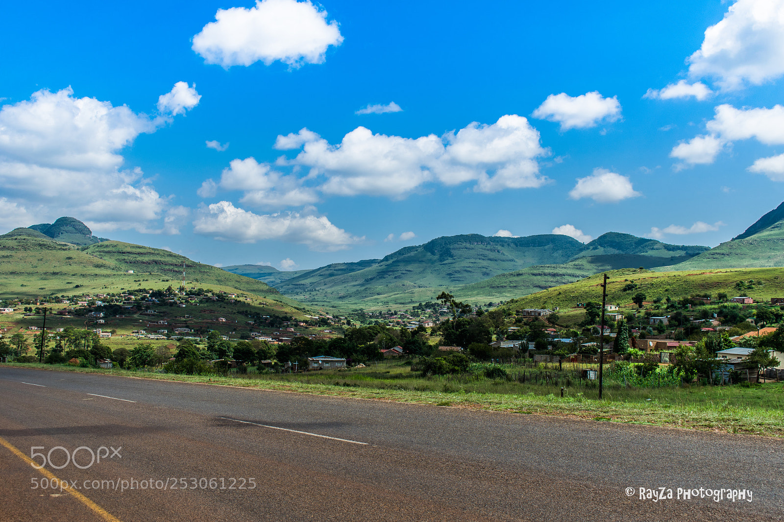 Nikon D5300 sample photo. African village landscape photography