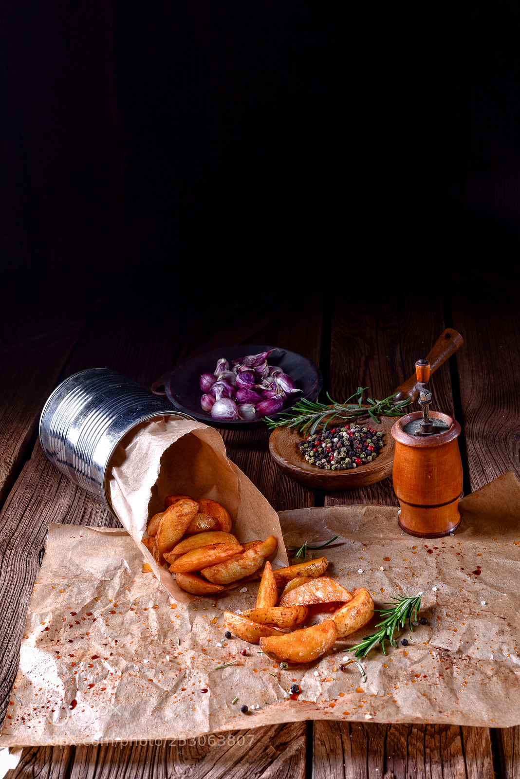 Nikon D810 sample photo. Rosemary potato wedges from photography