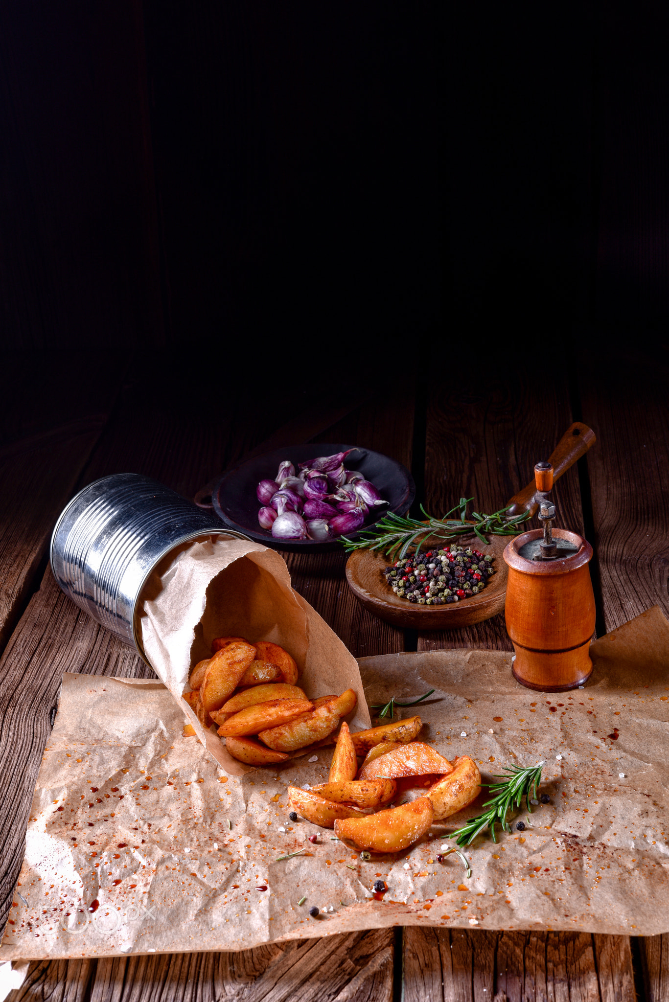 rosemary Potato wedges from the oven