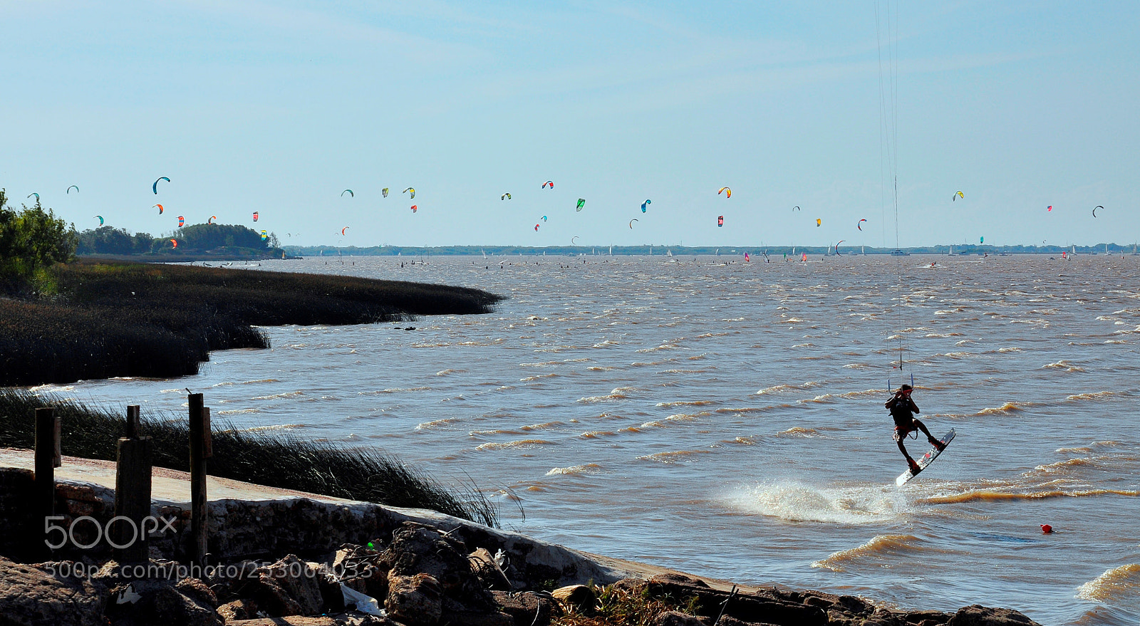 Nikon D90 sample photo. Kitesurf photography