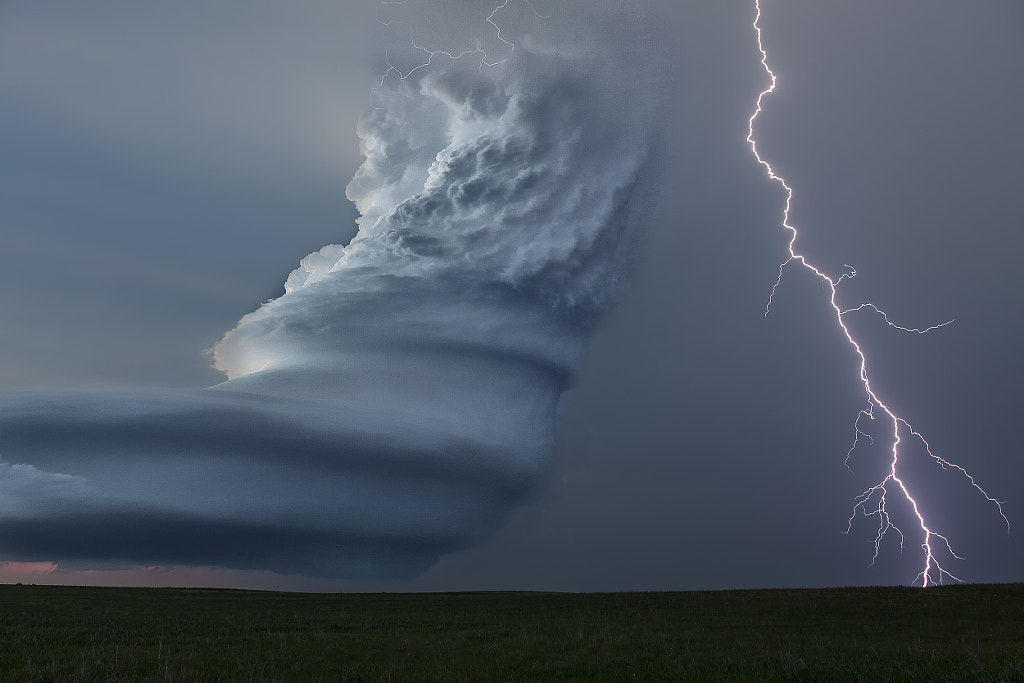 Barber Pole Lightning by Roger Hill on 500px.com