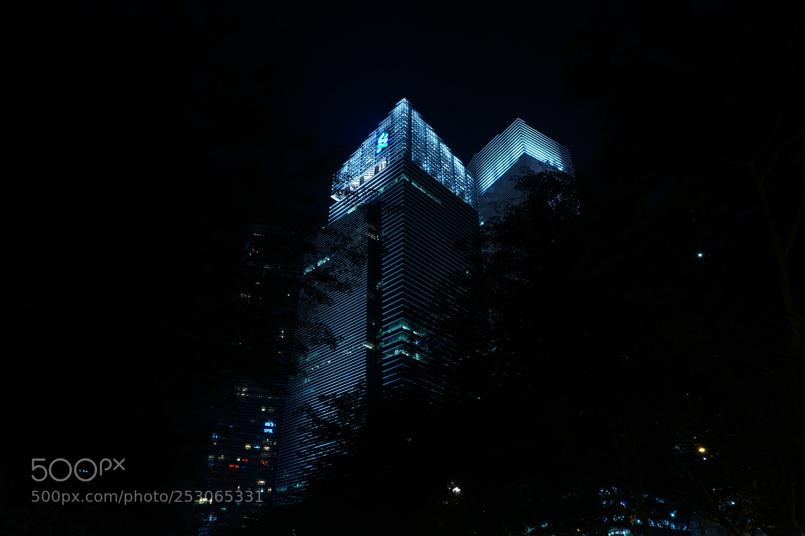 Sony a6000 sample photo. The lights of building photography