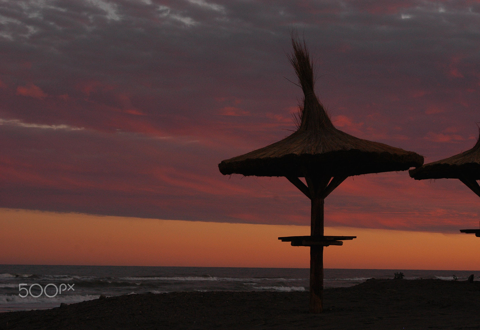 Nikon D100 sample photo. Sunset in the beach photography
