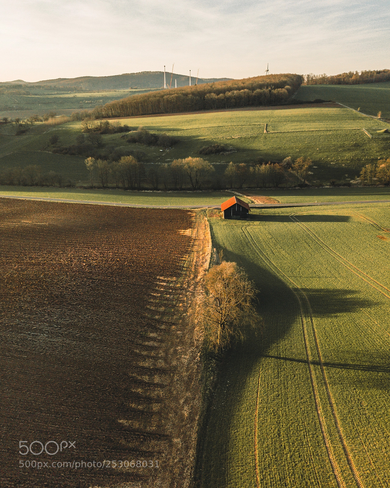 DJI FC220 sample photo. The lonely farmhouse photography
