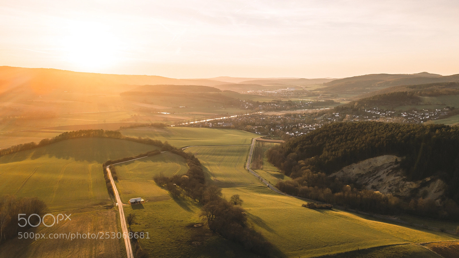 DJI FC220 sample photo. The sunset flight photography