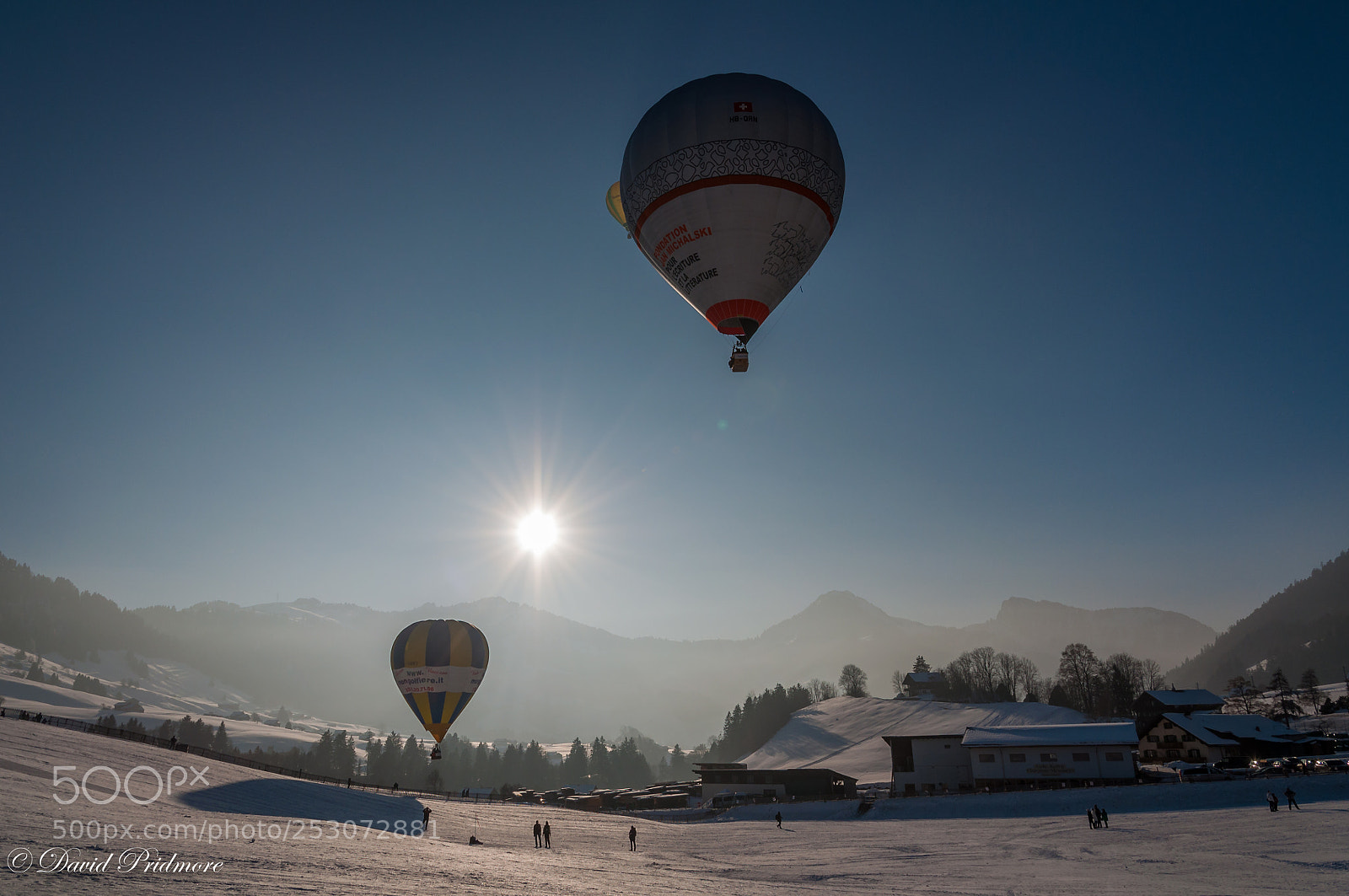 Nikon D90 sample photo. Baloons in the alps photography