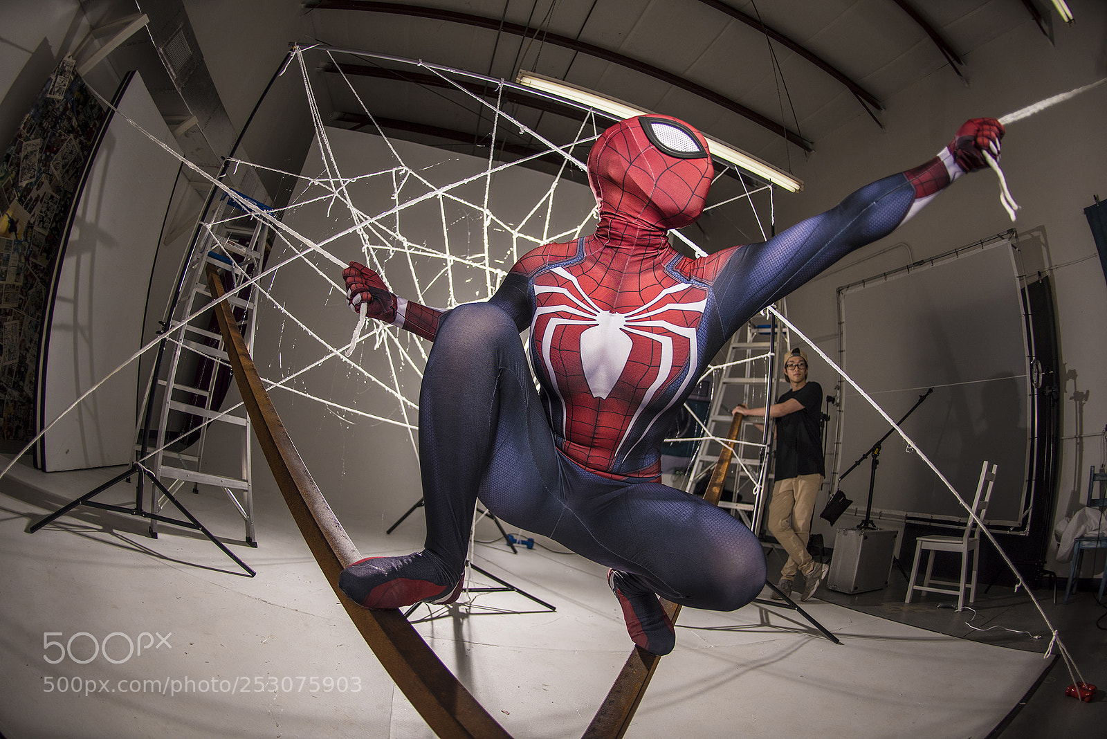 Nikon D810 sample photo. Spider-man bts photography