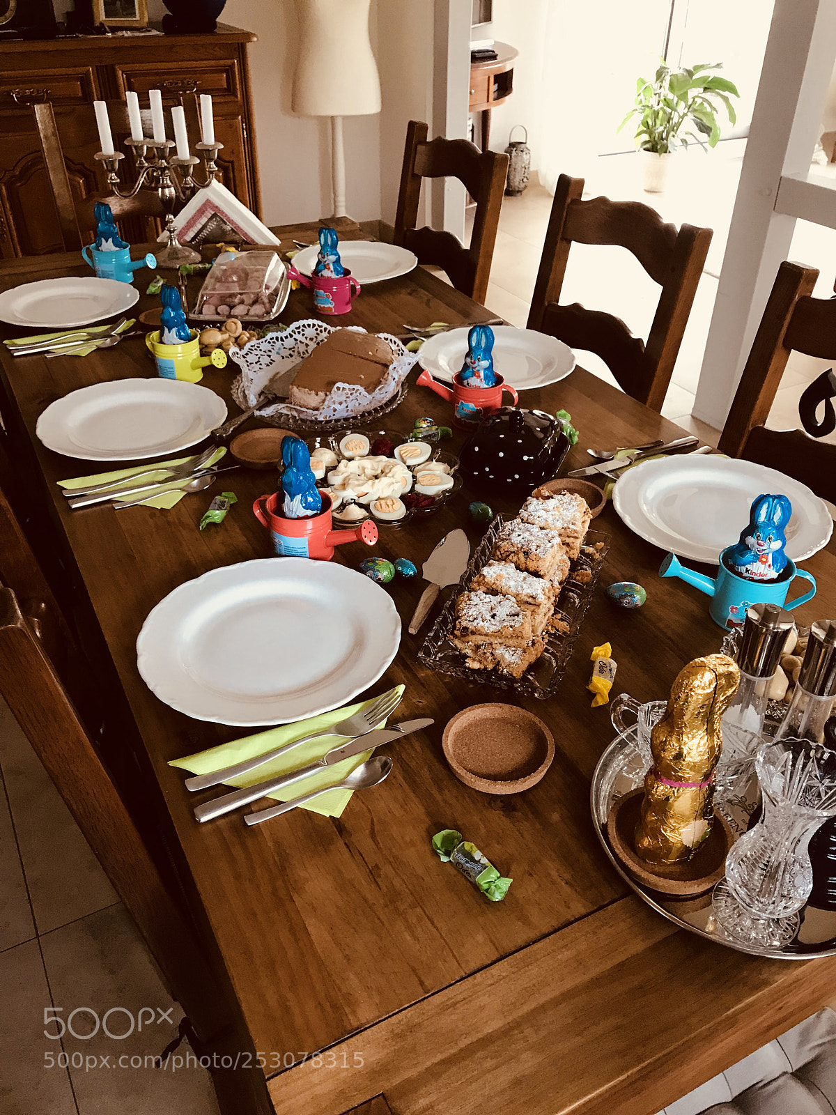 Apple iPhone 7 sample photo. Easter dinning table photography