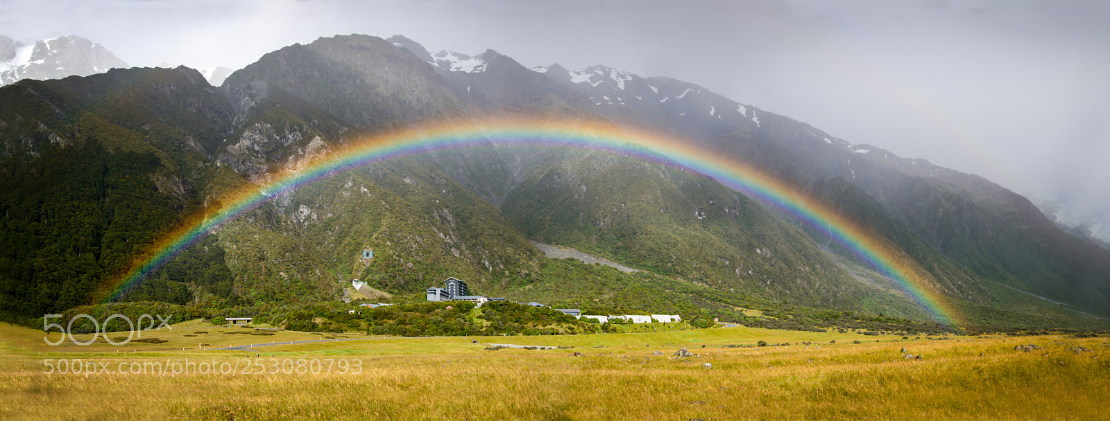 Nikon D800 sample photo. Rainbows at mount cook photography