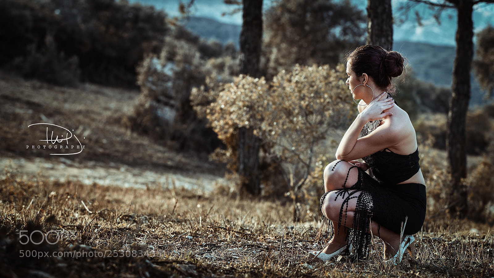 Canon EOS 5D Mark II sample photo. Julie in the forest photography