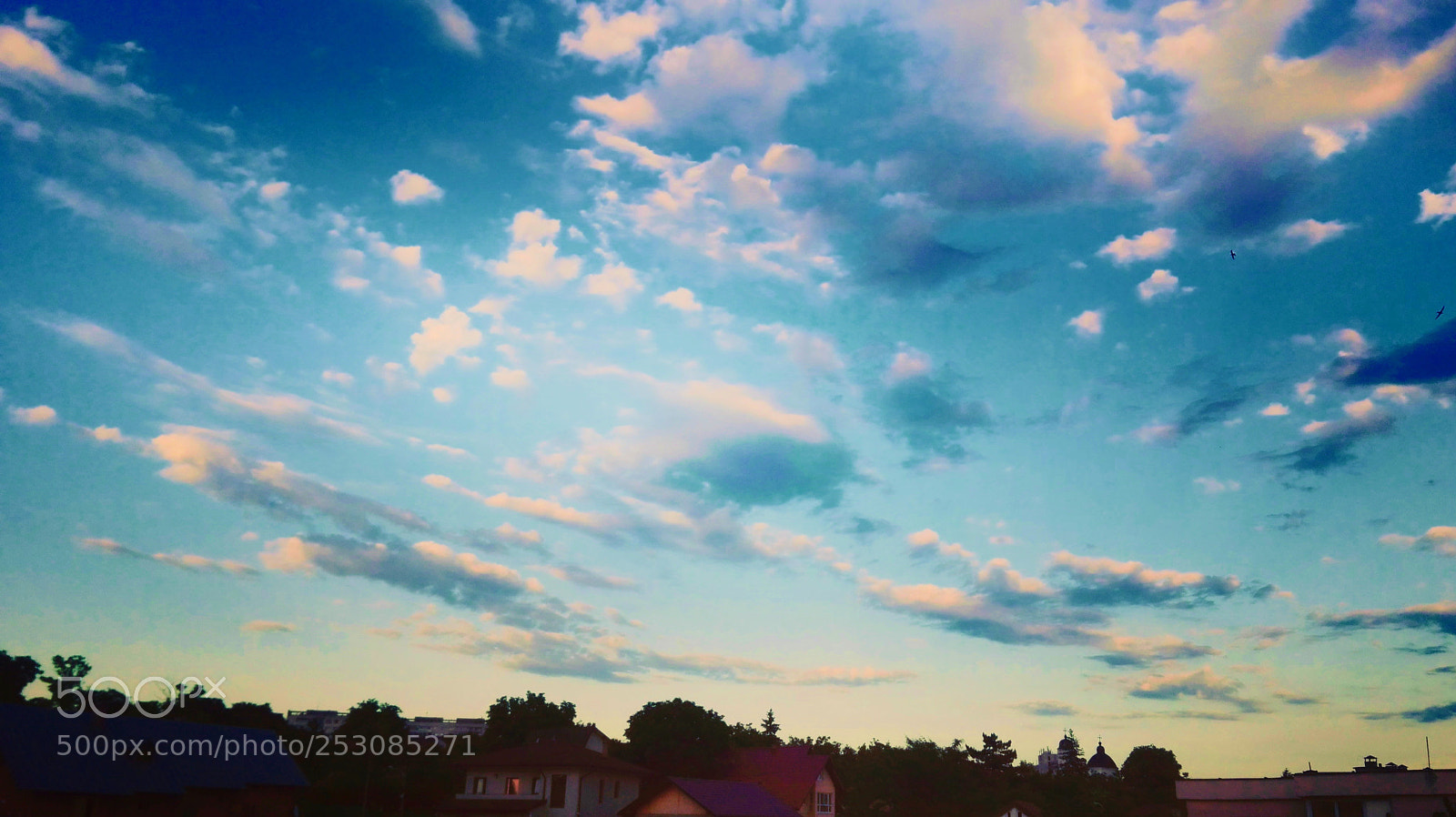 HUAWEI P8 Lite sample photo. Colorful sky in the photography