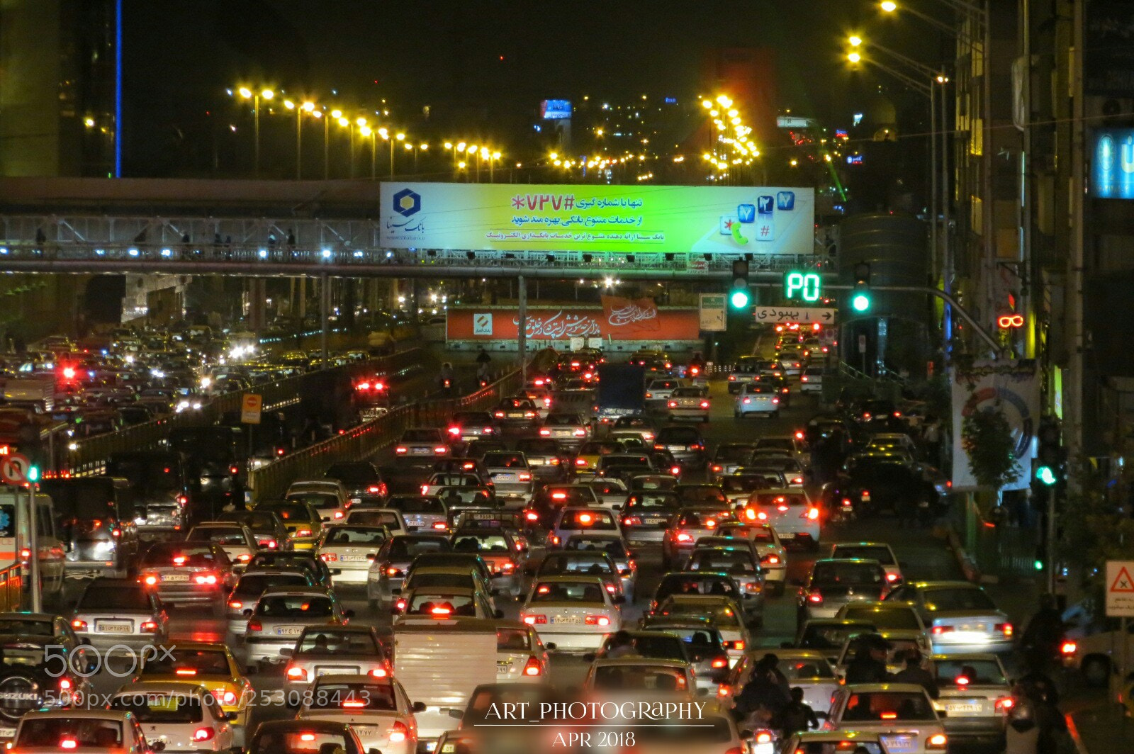 Canon PowerShot SX40 HS sample photo. Tehran traffic jam photography
