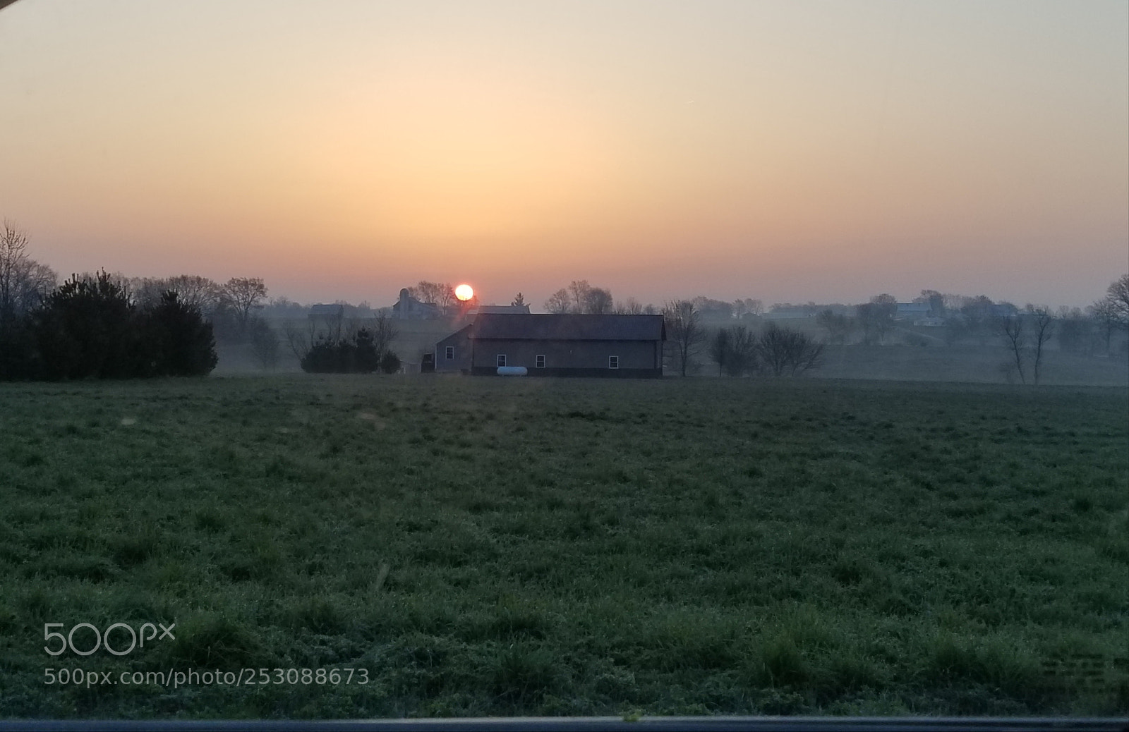 Samsung Galaxy S8+ sample photo. Misty sunrise photography
