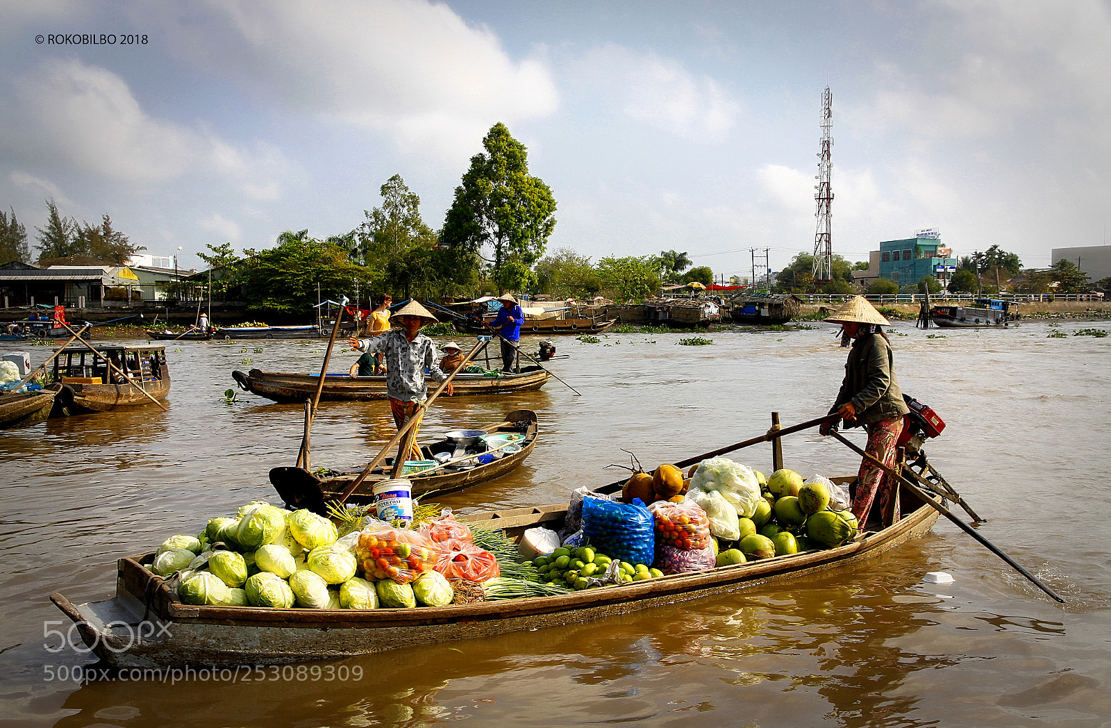 Canon EOS 50D sample photo. Cai rang floating markets 5 photography