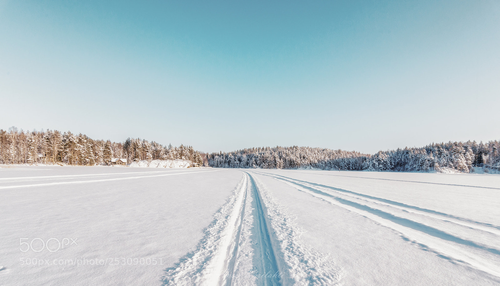 Nikon D600 sample photo. Snow trail photography