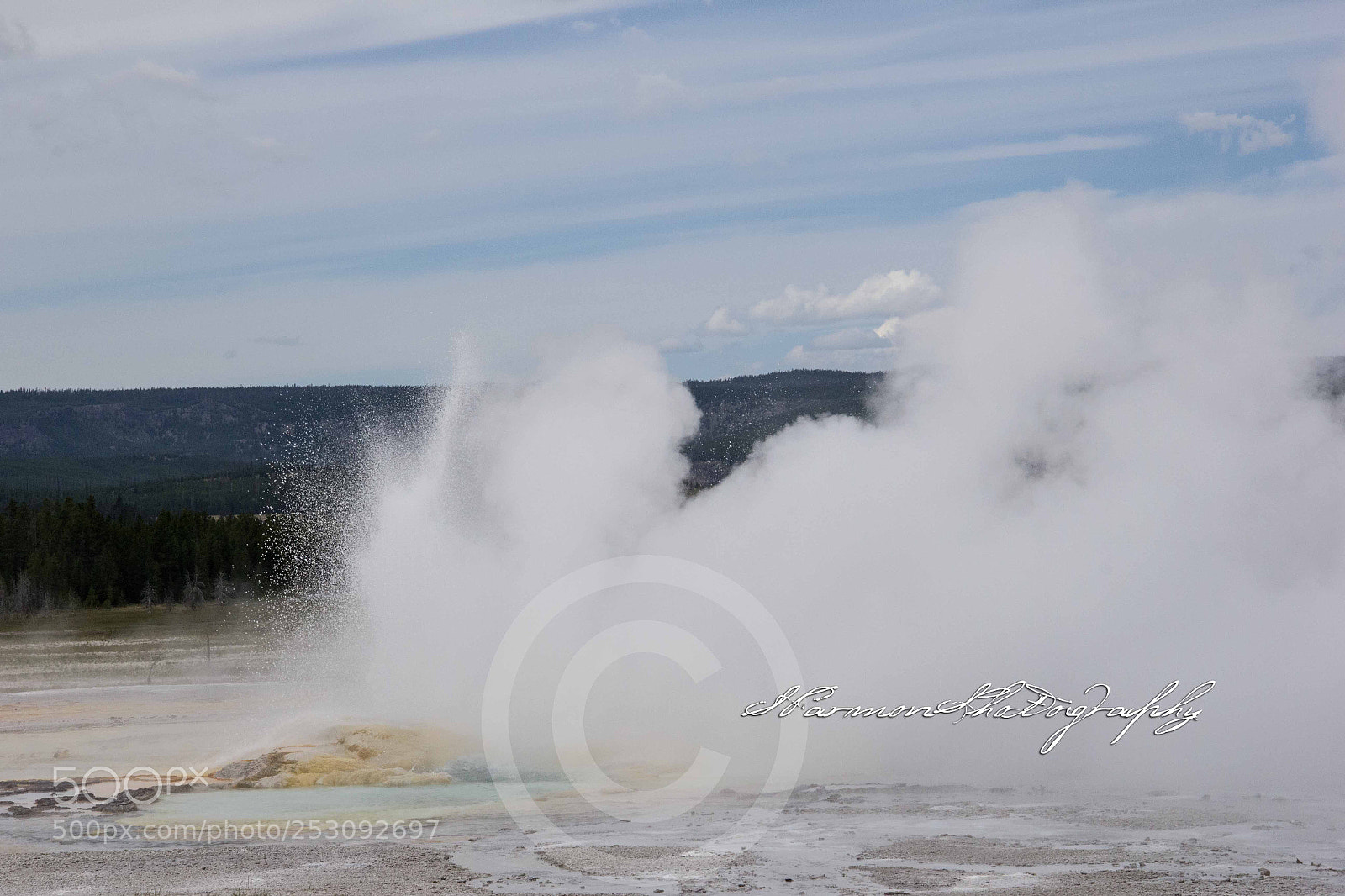 Canon EOS 60D sample photo. Yellowstone geysers photography