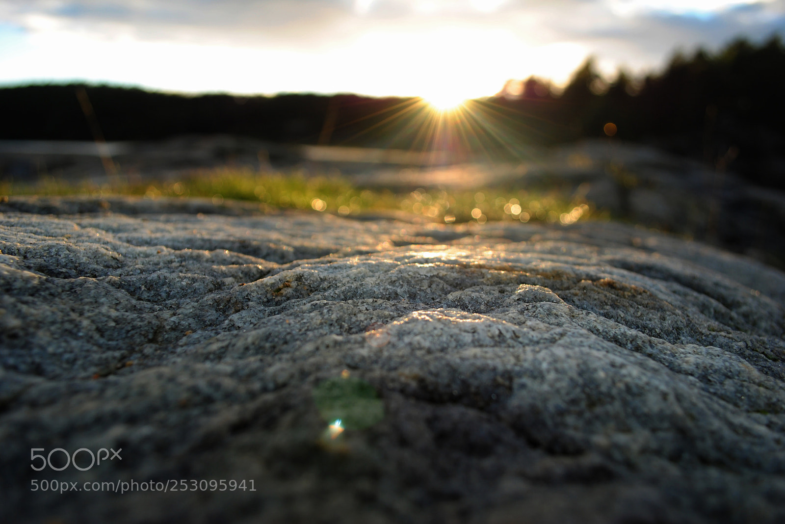 Nikon D3000 sample photo. Stone in sunset photography