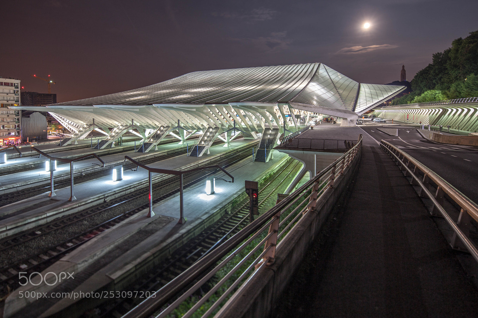 Canon EOS 5D Mark II sample photo. Liège guillemins calatrava photography