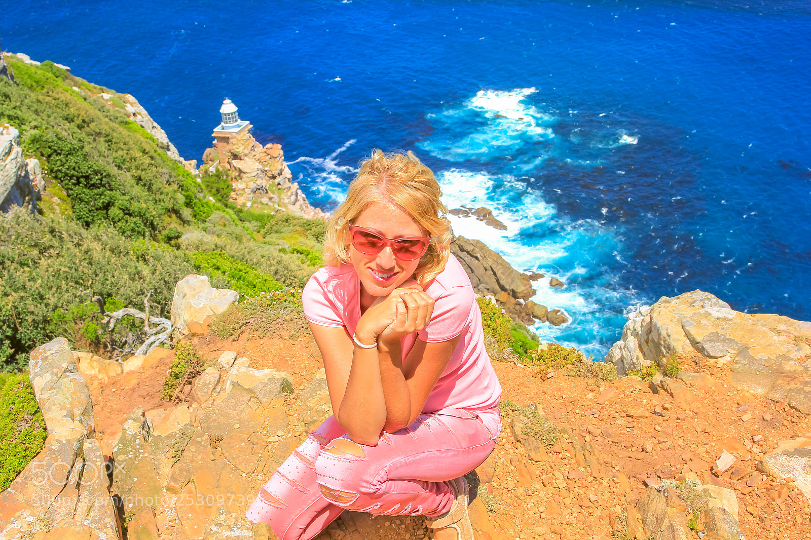 Canon EOS 550D (EOS Rebel T2i / EOS Kiss X4) sample photo. Woman at cape point photography