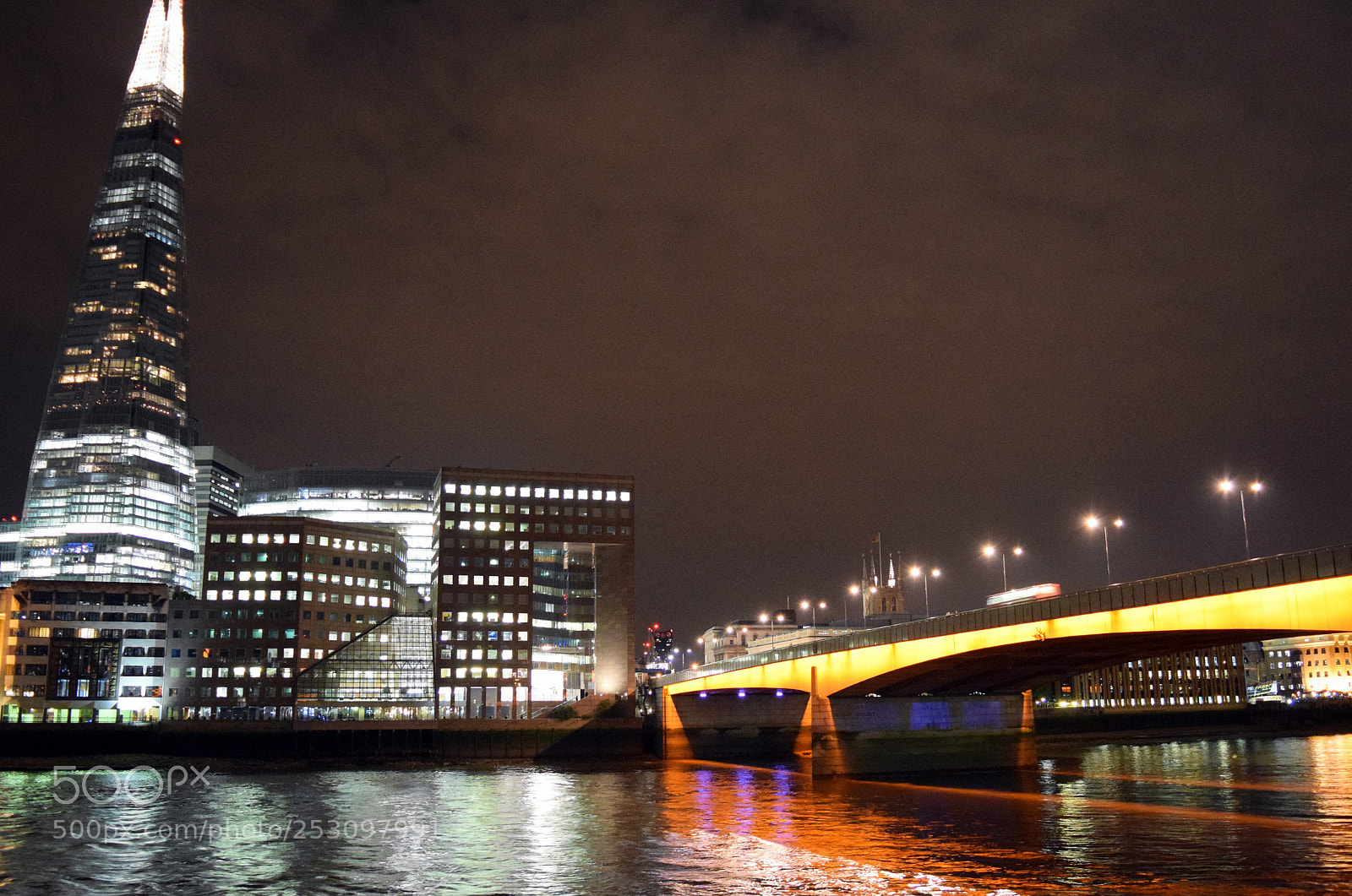 Nikon D3300 sample photo. Shard & london bridge photography