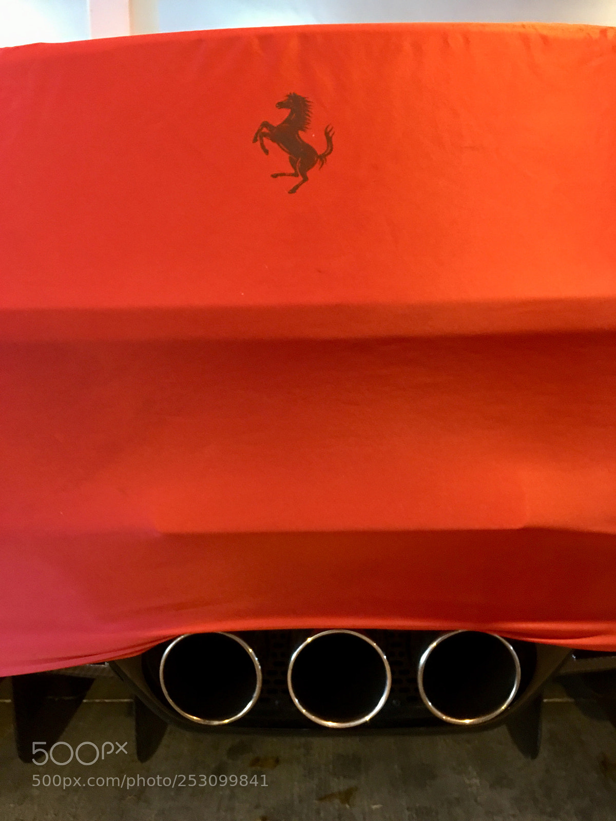 Apple iPhone 6s Plus sample photo. Ferrari under cover photography