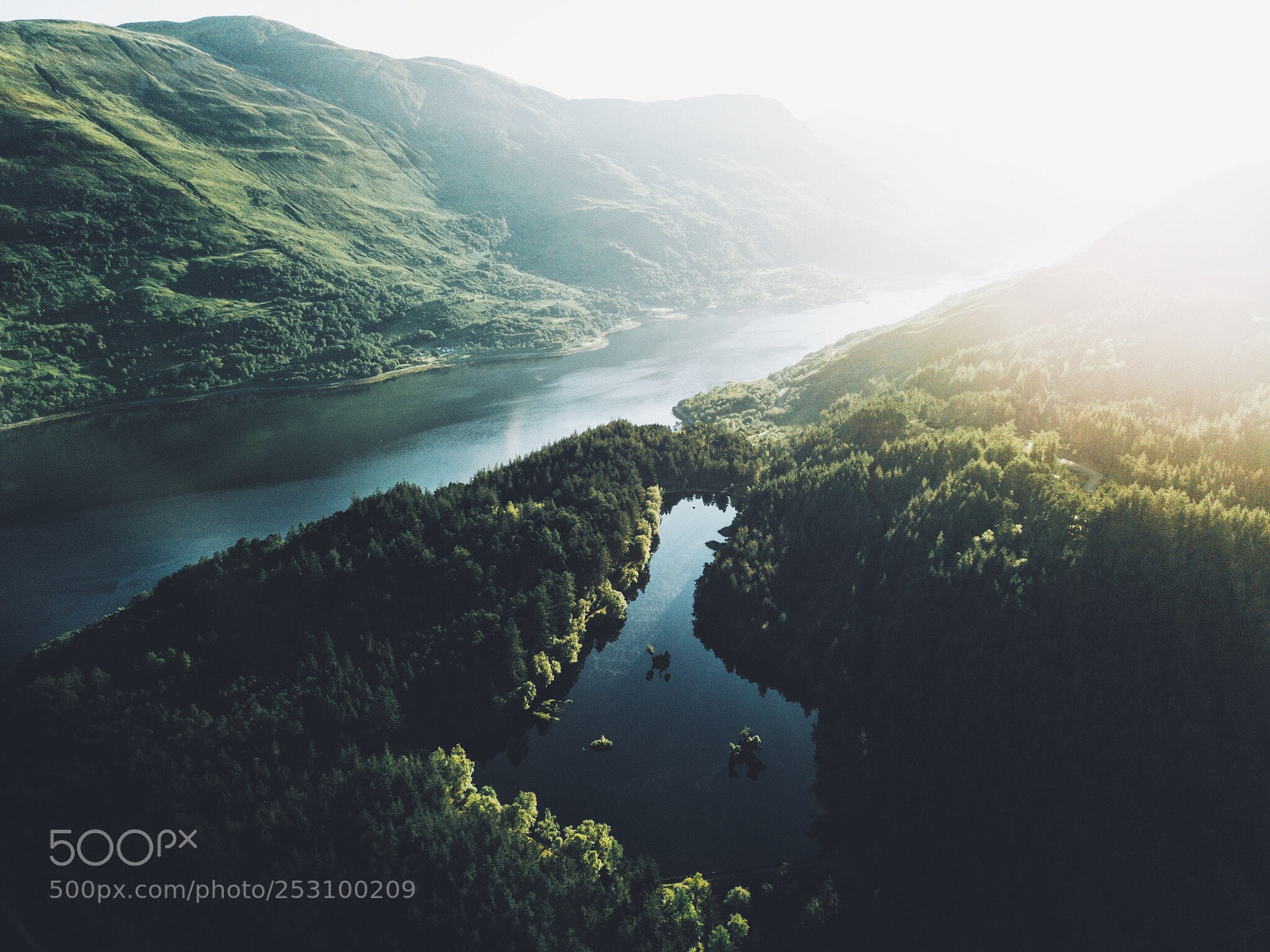 DJI FC220 sample photo. Lochan trail  photography