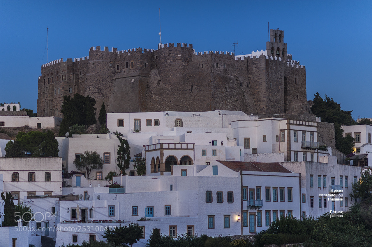 Nikon D700 sample photo. Patmos castle monastery photography
