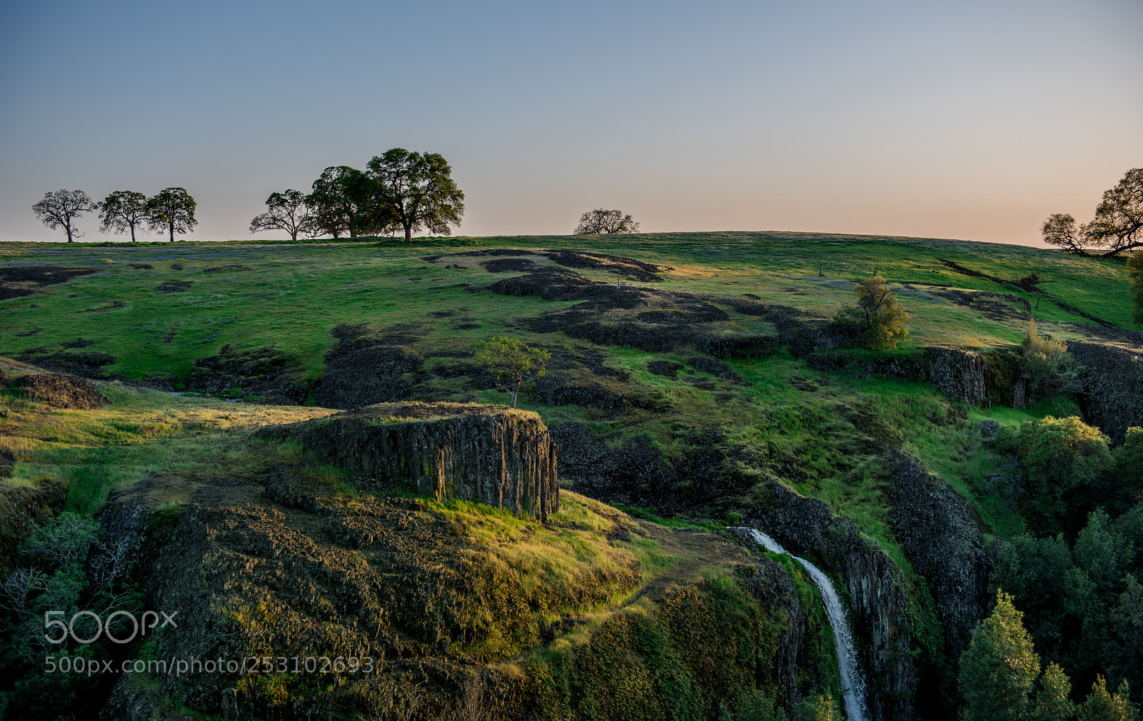 Nikon D810 sample photo. Sunset water falls photography