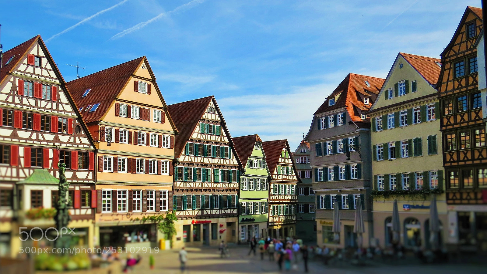 Canon PowerShot SX50 HS sample photo. Tuebingen marketplace () photography