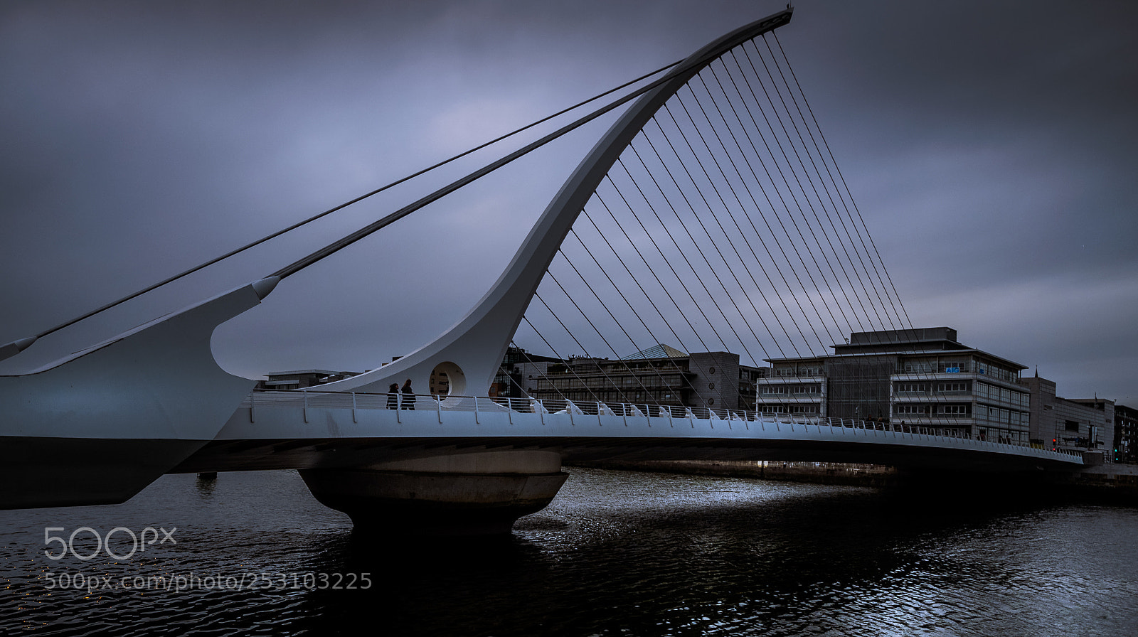 Olympus OM-D E-M1 sample photo. Samuel beckett bridge photography