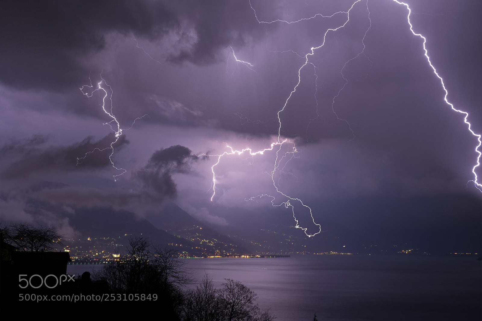 Nikon D3300 sample photo. Thunderstorm night photography