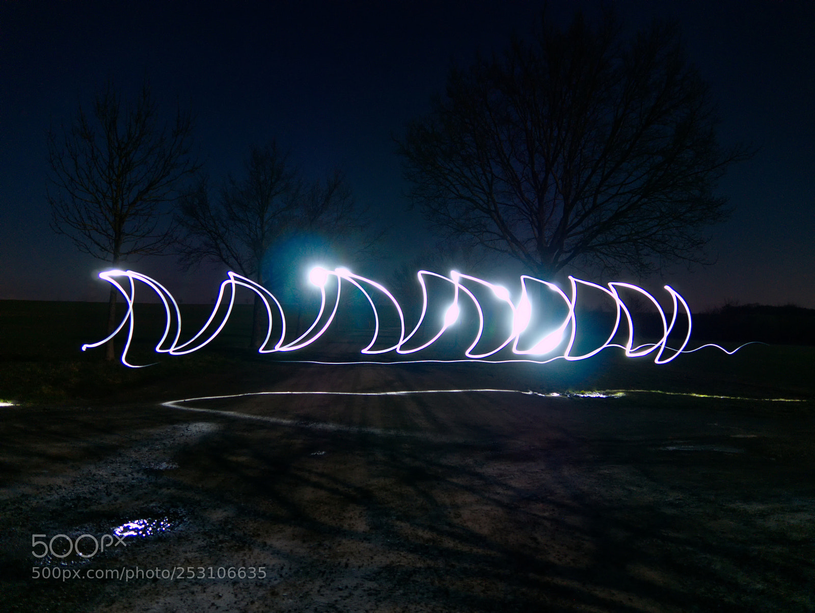 Panasonic DMC-G70 sample photo. Light painting photography