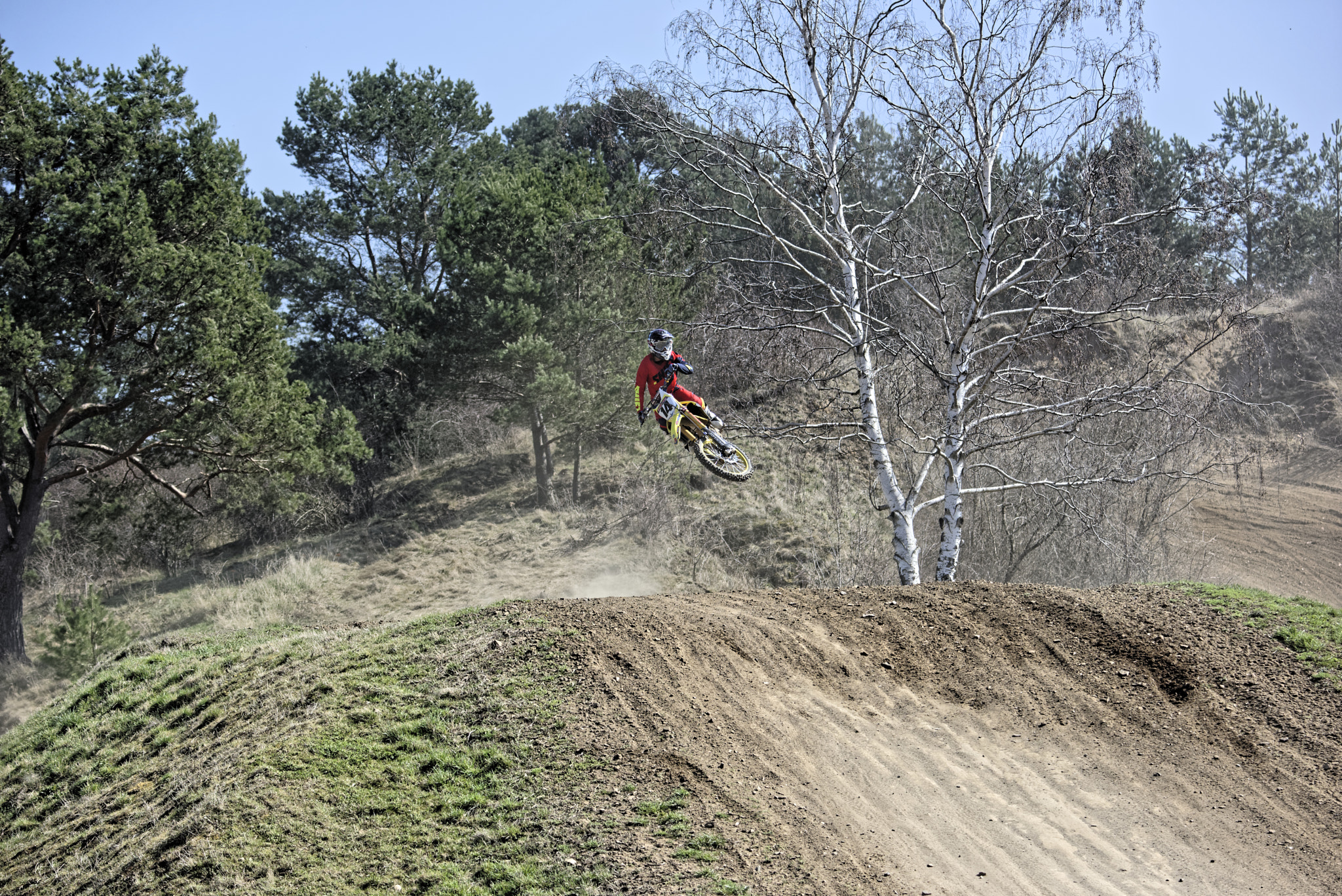 Nikon D810 sample photo. Motocross-racer on a jump.thale,harz,germany. photography