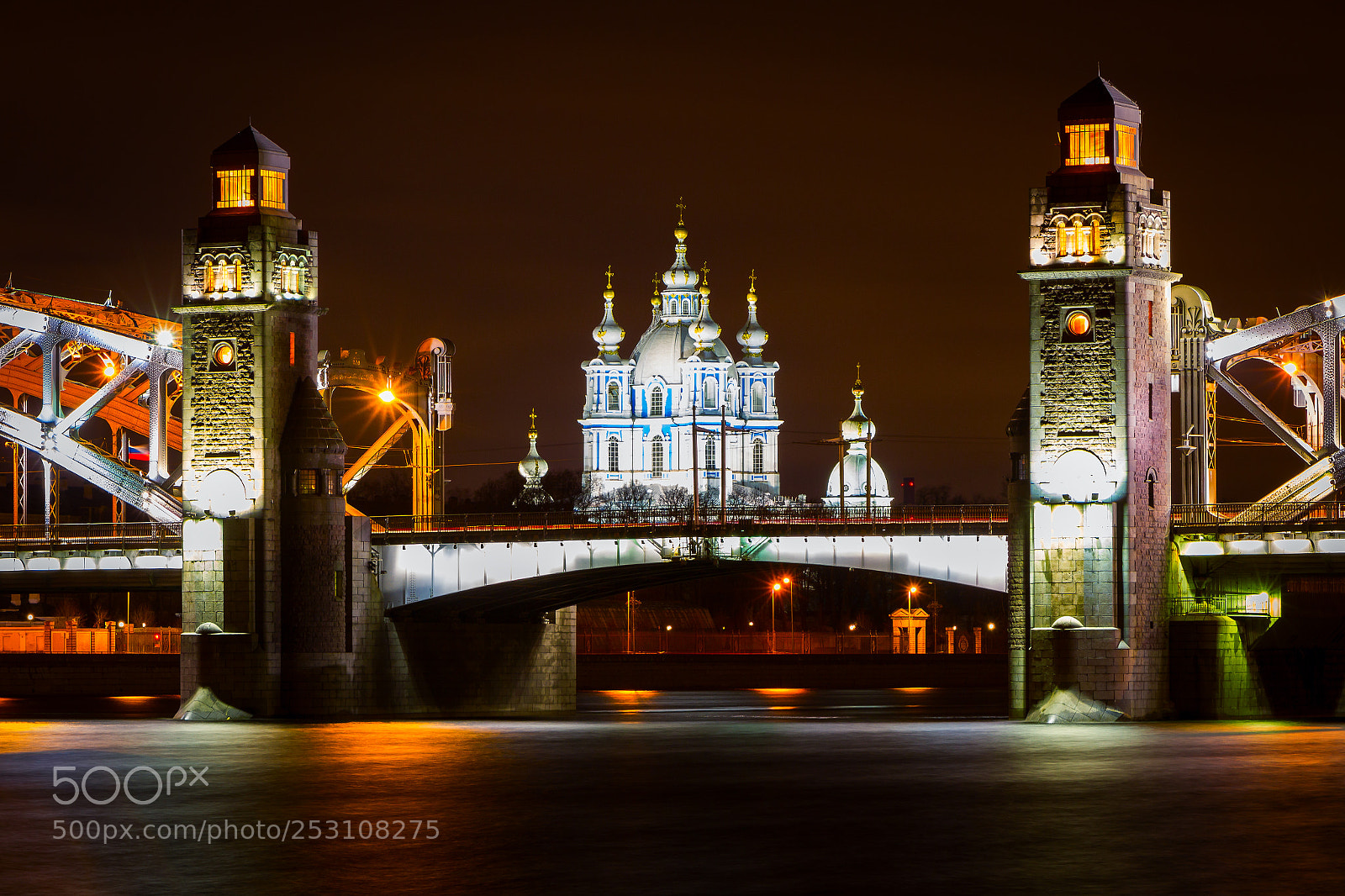 Canon EOS 7D sample photo. Большеохтинский мост, Смольный Собор photography