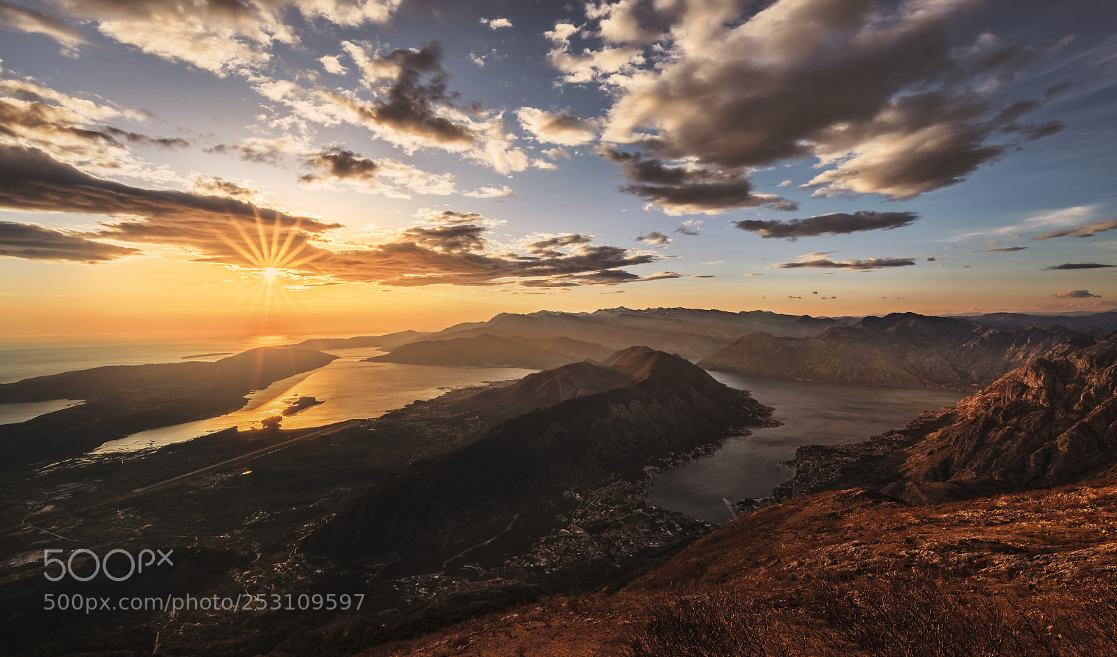 Nikon D810 sample photo. Sunset over boka bay photography