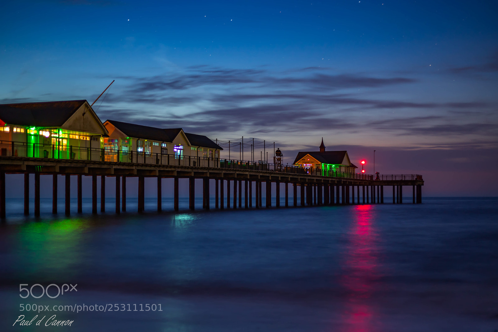 Canon EOS 6D Mark II sample photo. Southwold blue hour . photography
