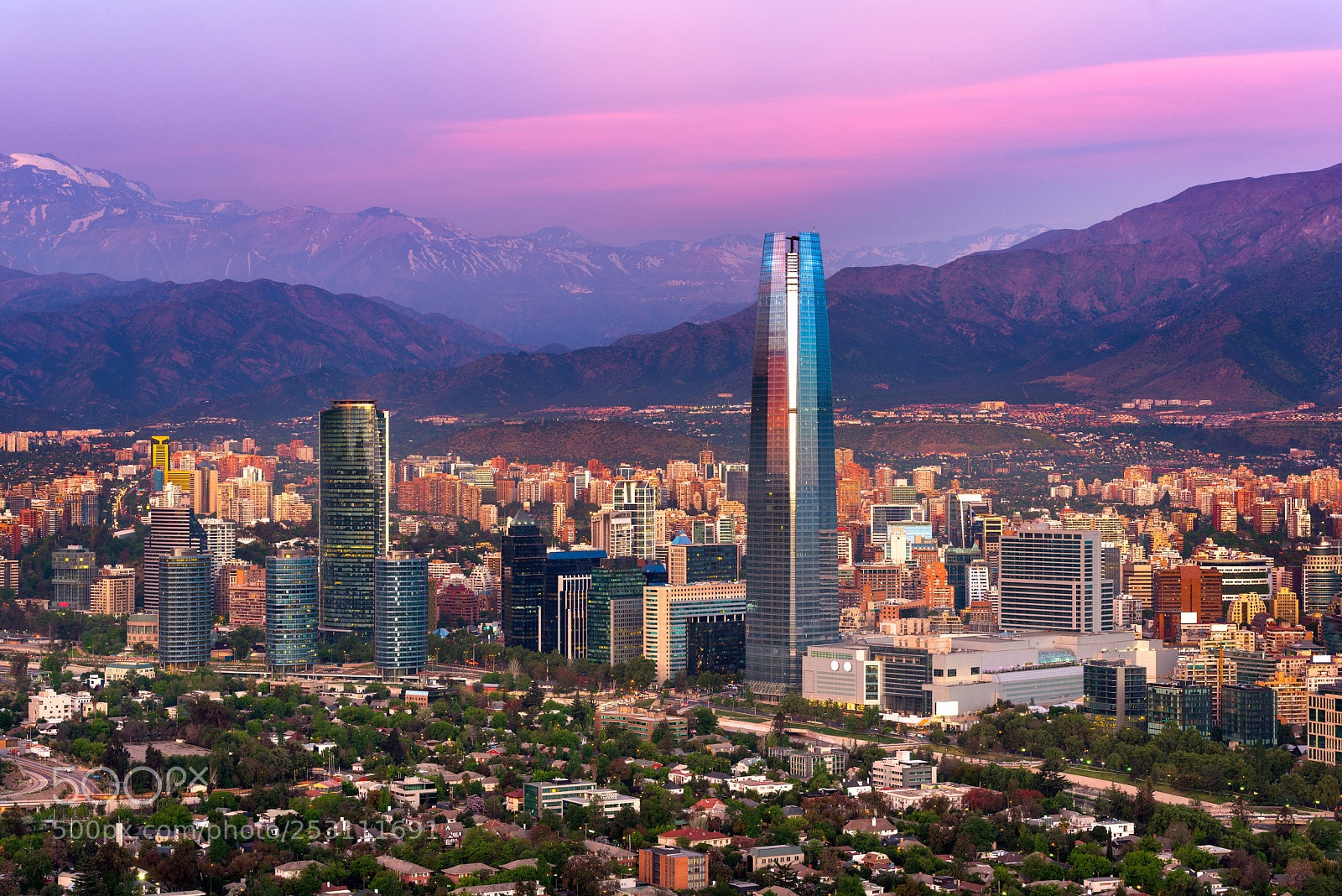Nikon D800 sample photo. Panoramic view of santiago photography