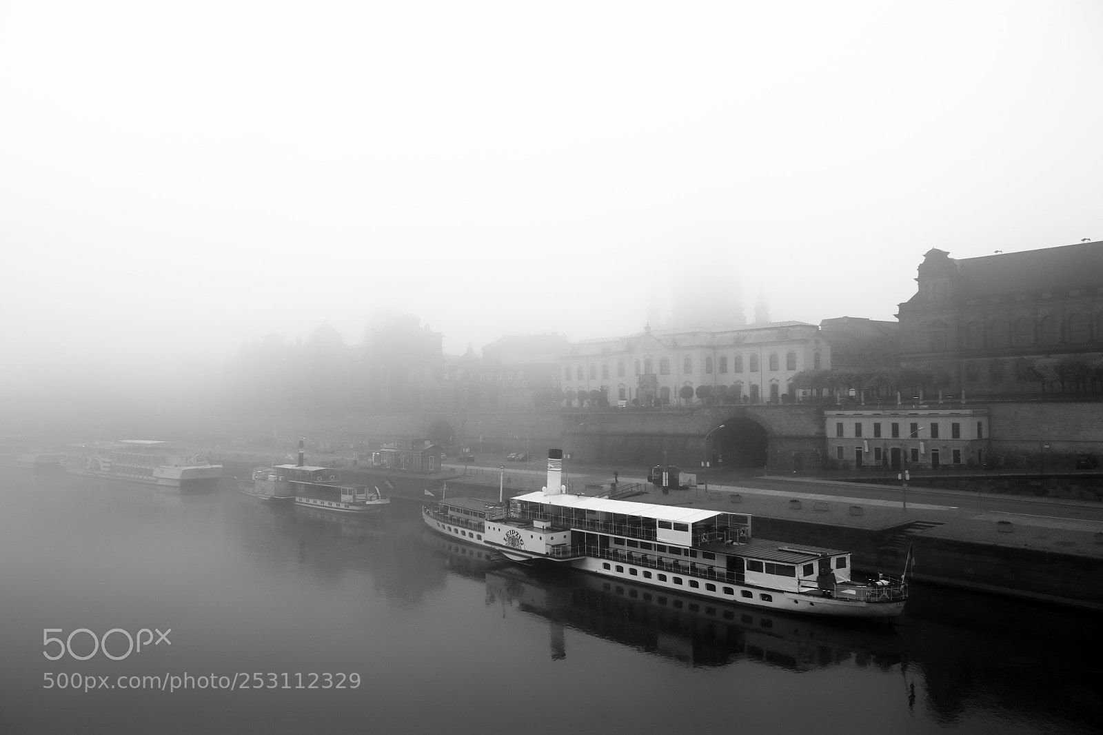 Canon EOS 450D (EOS Rebel XSi / EOS Kiss X2) sample photo. Foggy steamboats photography