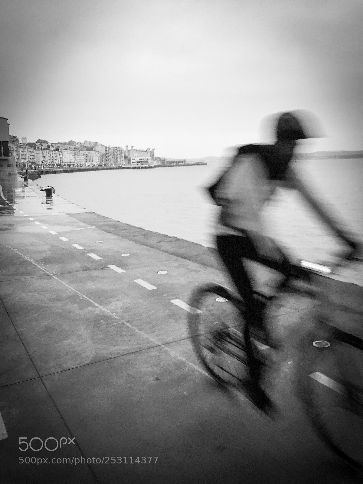 Apple iPhone 6 sample photo. The ghost cyclist  photography