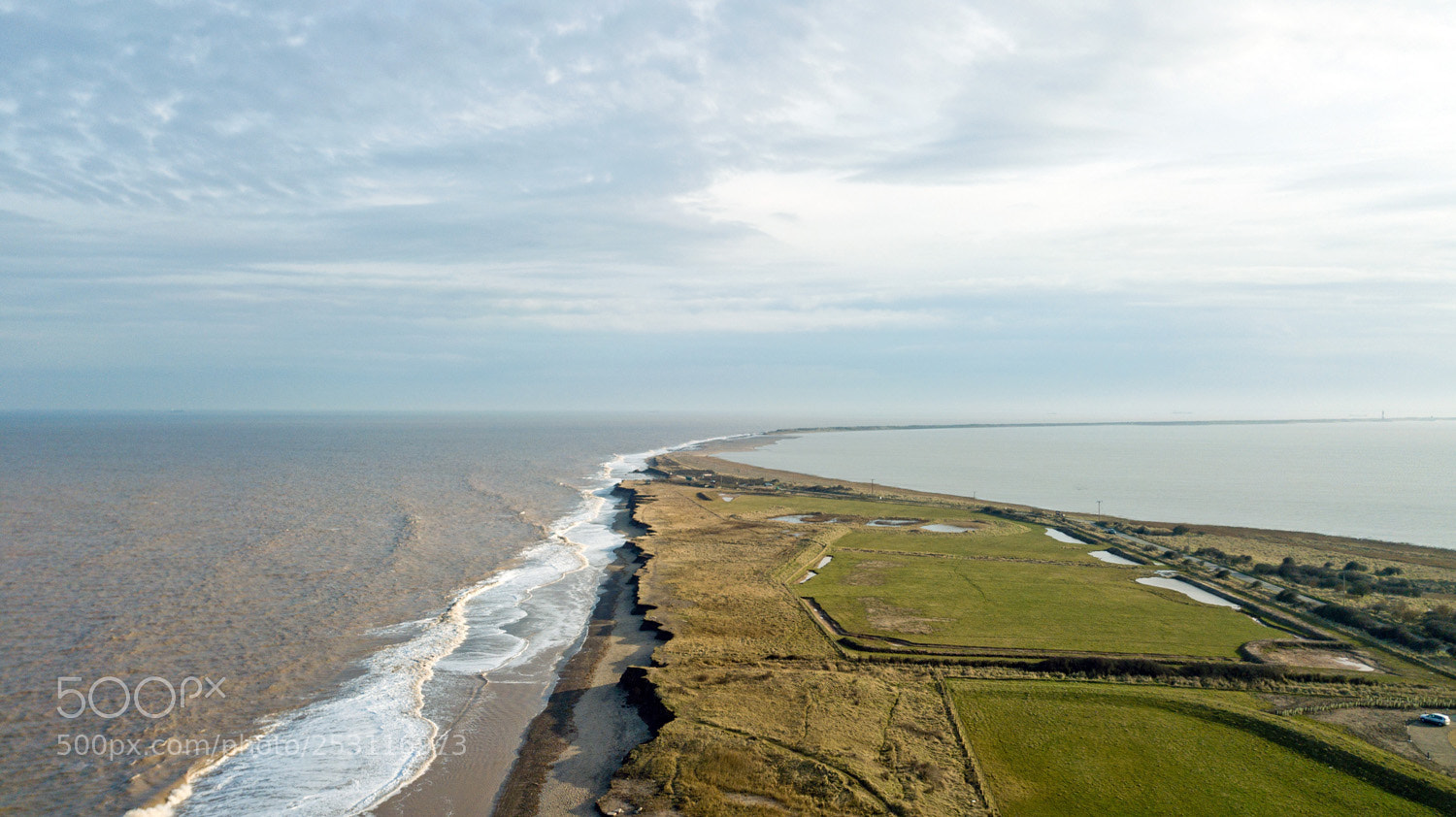 DJI FC220 sample photo. Spurn point photography