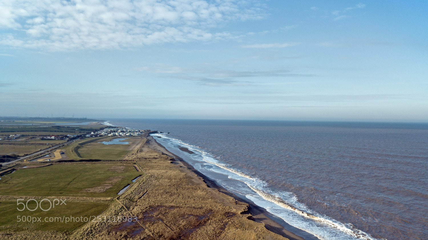 DJI FC220 sample photo. Spurn point photography