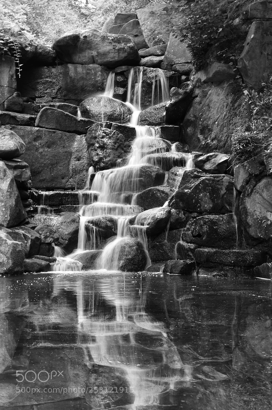 Nikon D300 sample photo. The cascade, virginia water photography