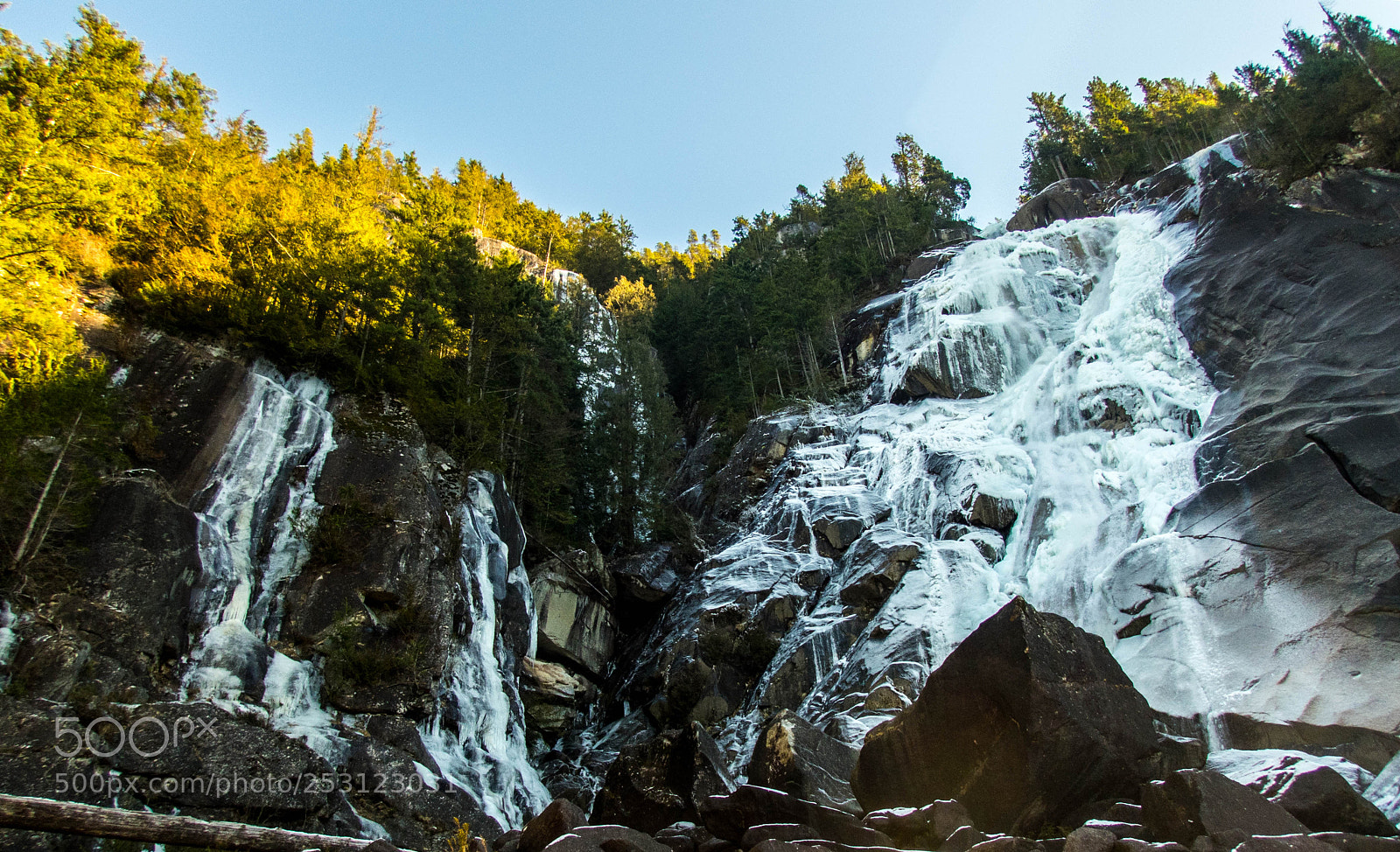 Olympus TG-5 sample photo. Shannon falls, bc photography