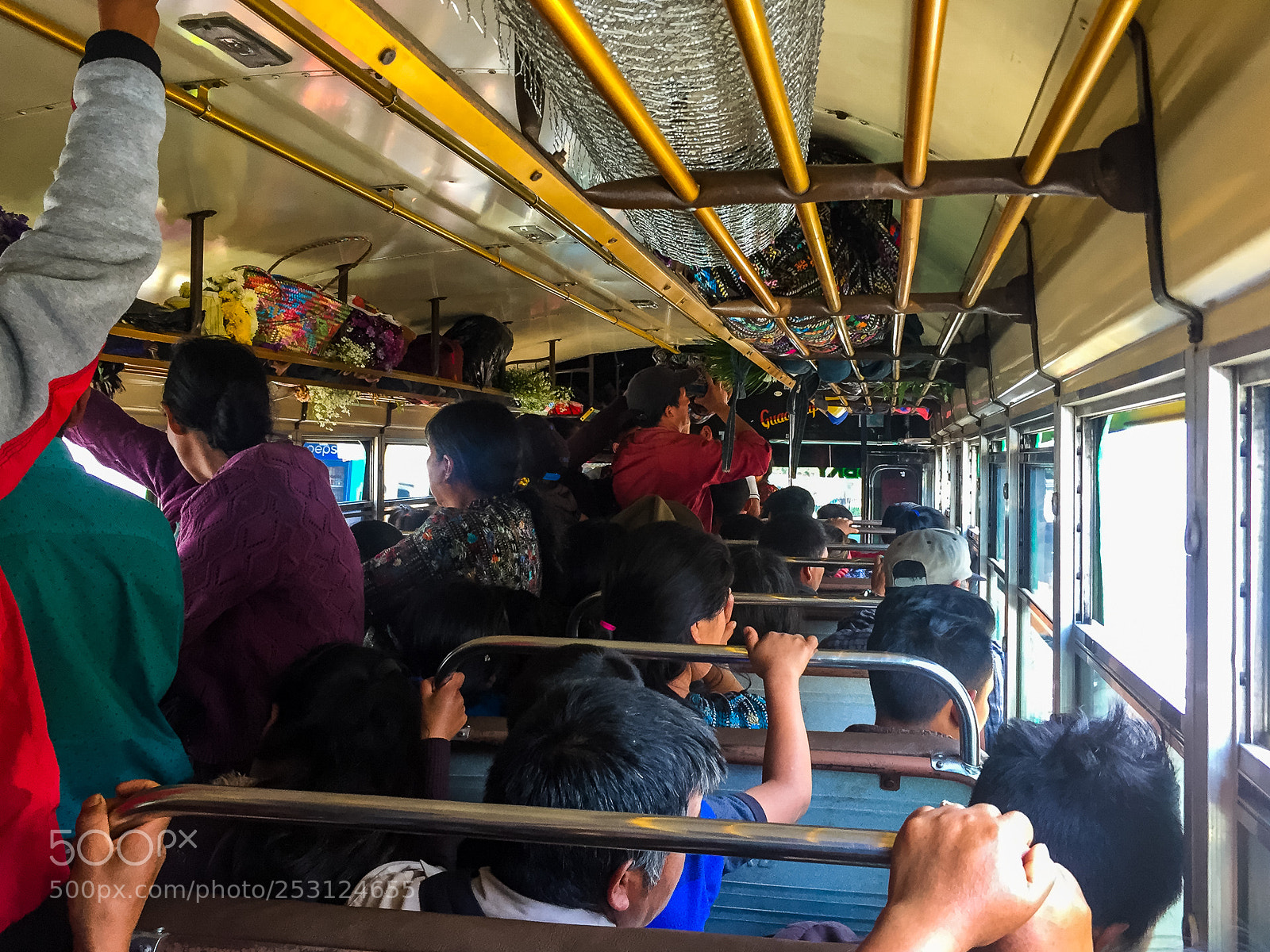 Apple iPhone 6 sample photo. Inside chicken bus photography