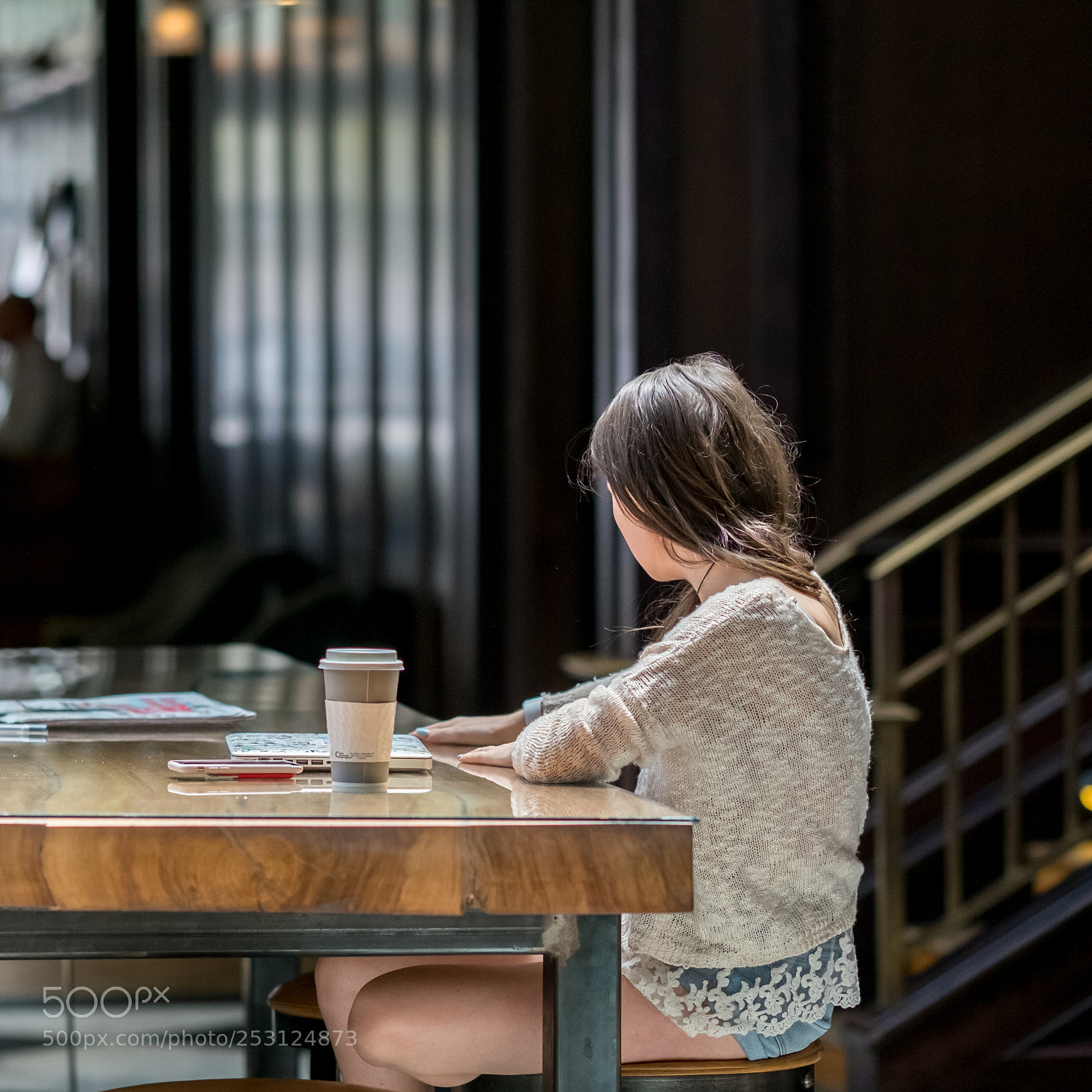 Fujifilm X-Pro1 sample photo. Alone with coffee photography
