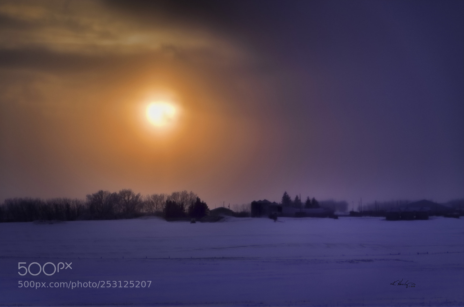 Canon EOS 50D sample photo. Setting sun through winter photography