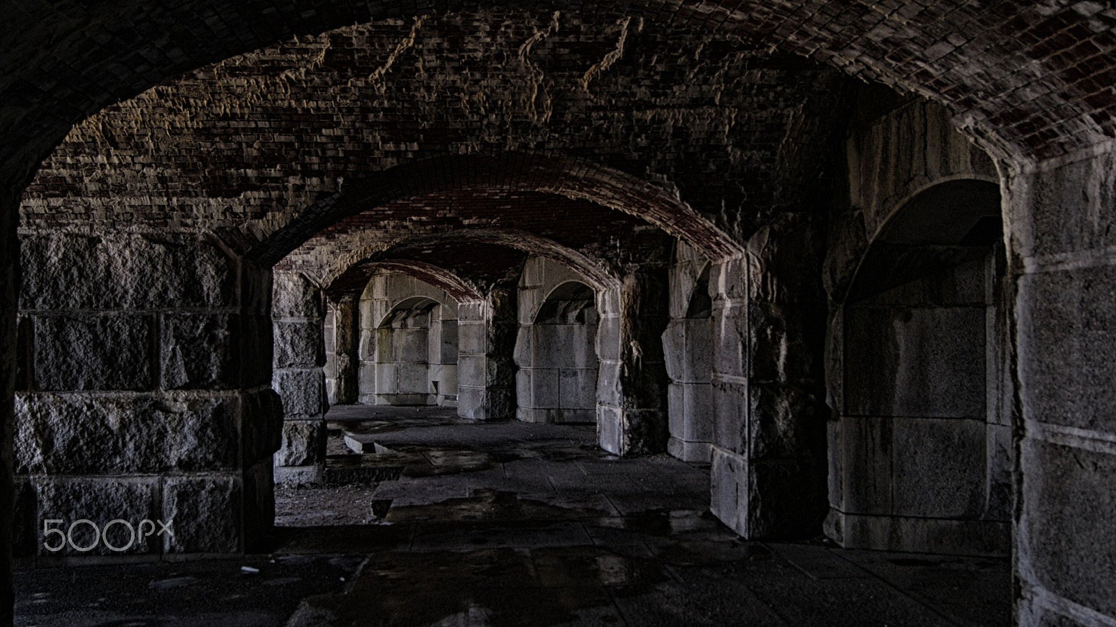 Sony Alpha DSLR-A330 sample photo. Fort popham hall photography