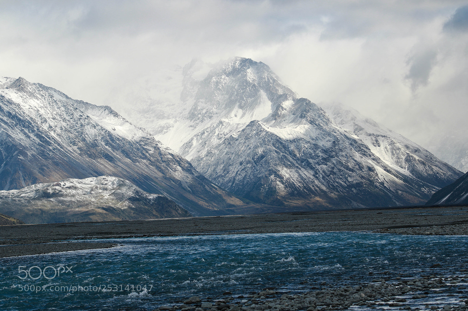 Canon EOS 7D Mark II sample photo. Rakaia river and craggy photography