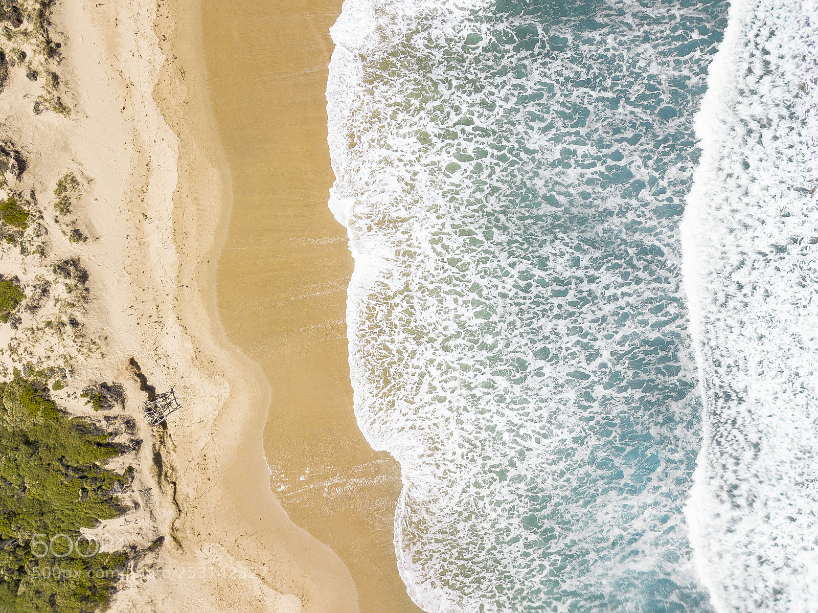 DJI FC220 sample photo. Bells beach waves photography