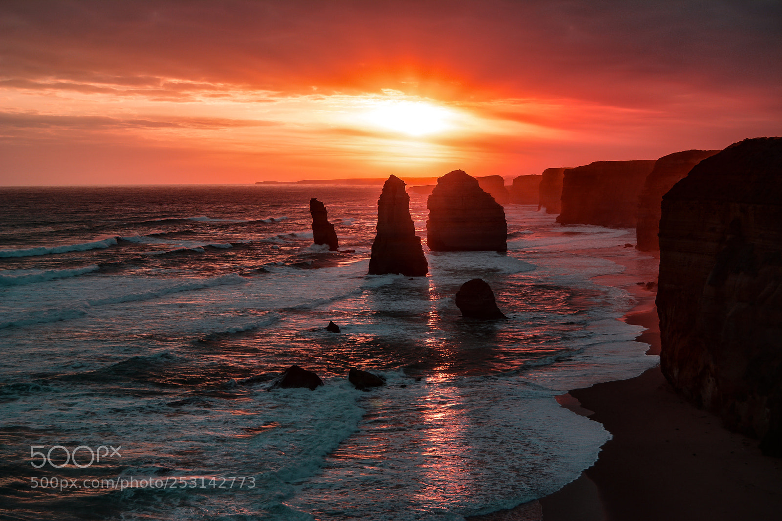 Nikon D5200 sample photo. 12 apostles at sunset photography